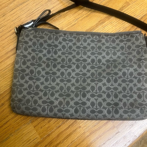 Coach Gray and Black Women's small crossbody - Picture 2 of 16